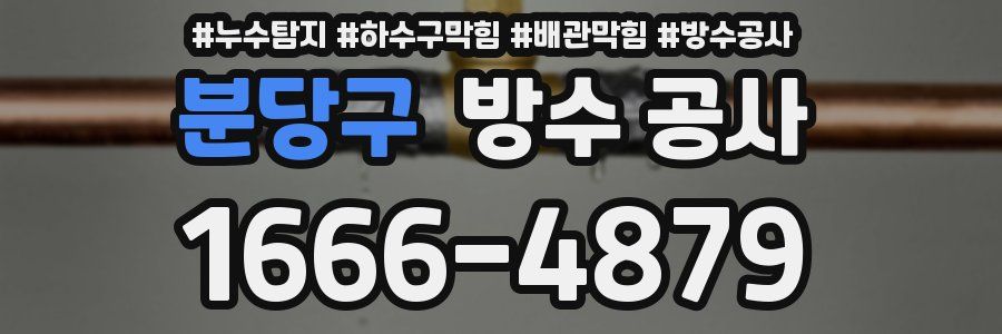 분당구 방수 공사