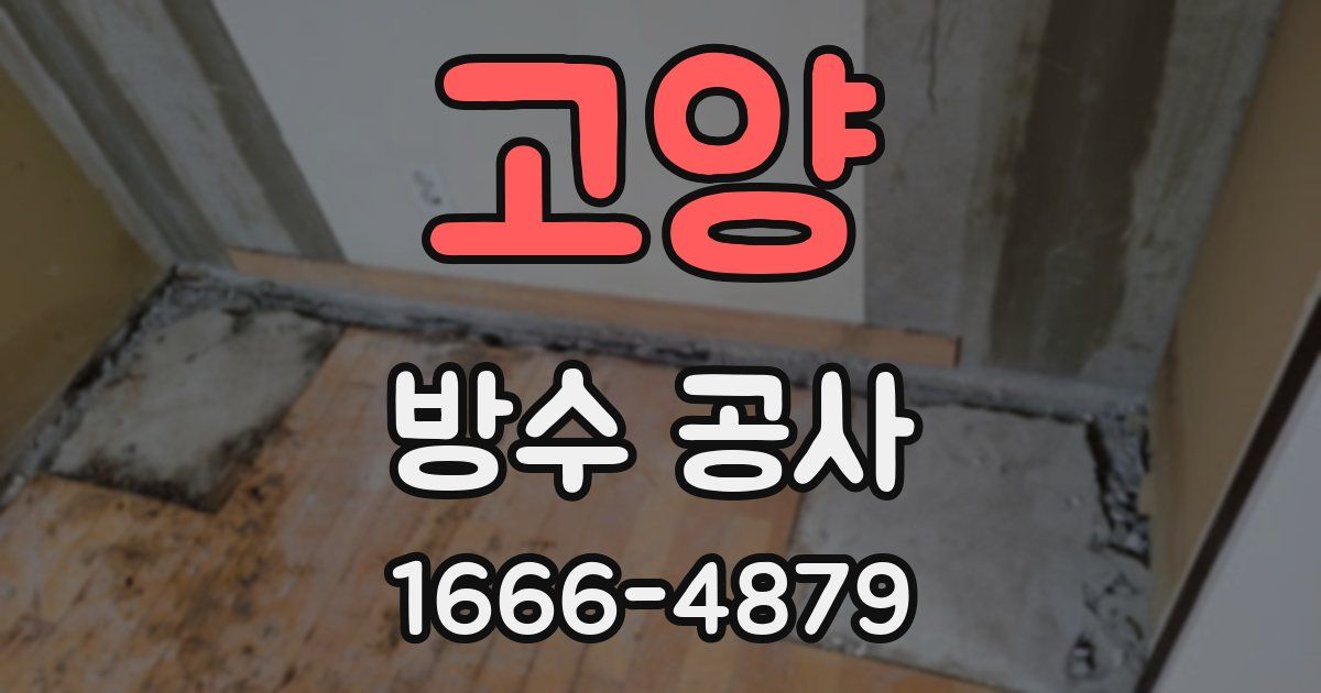 고양 방수 공사