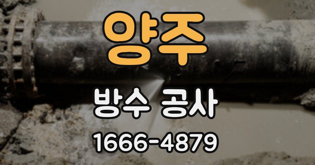 양주 방수 공사