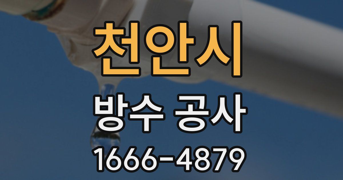 천안시 방수 공사