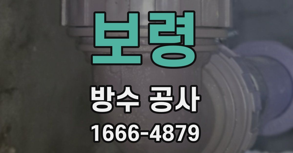 보령 방수 공사