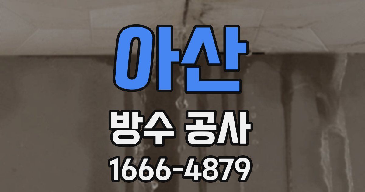 아산 방수 공사