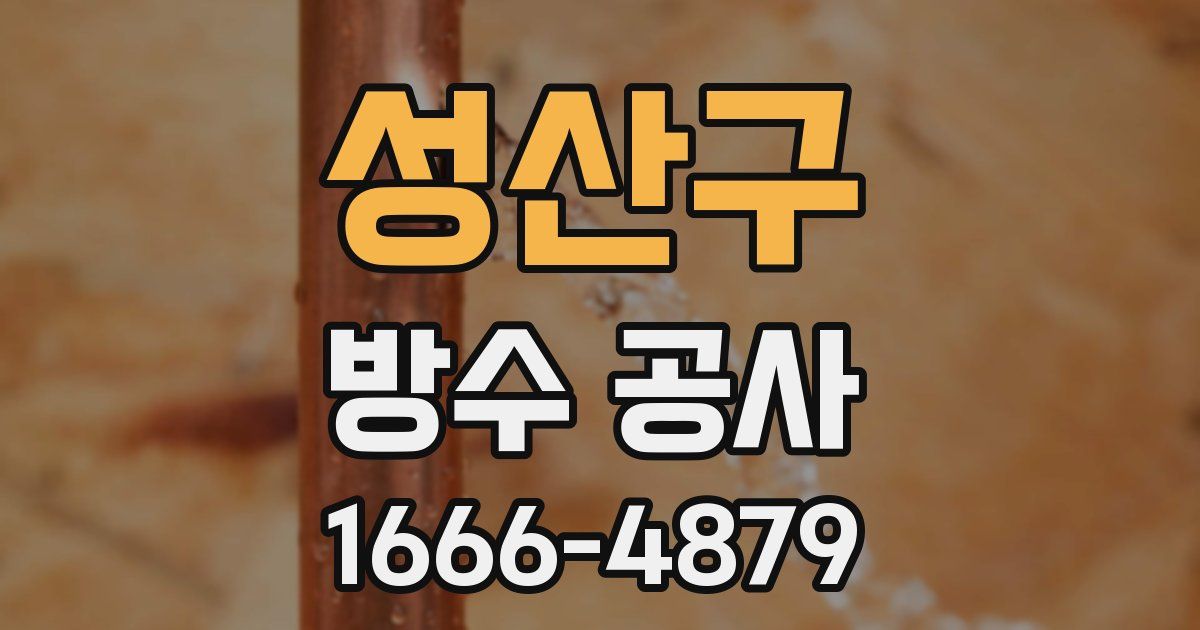 성산구 방수 공사