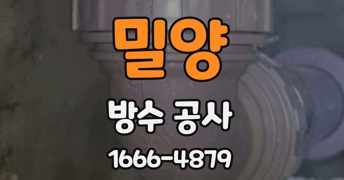 밀양 방수 공사
