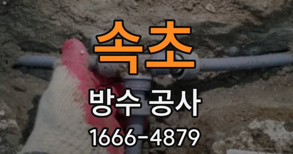 속초 방수 공사