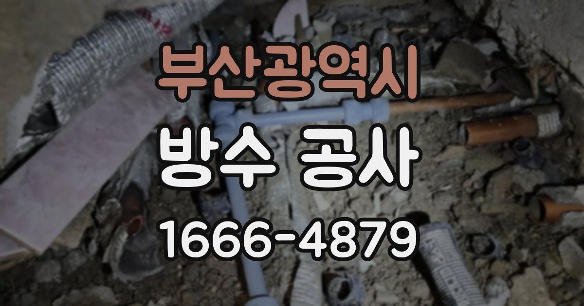 부산광역시 방수 공사