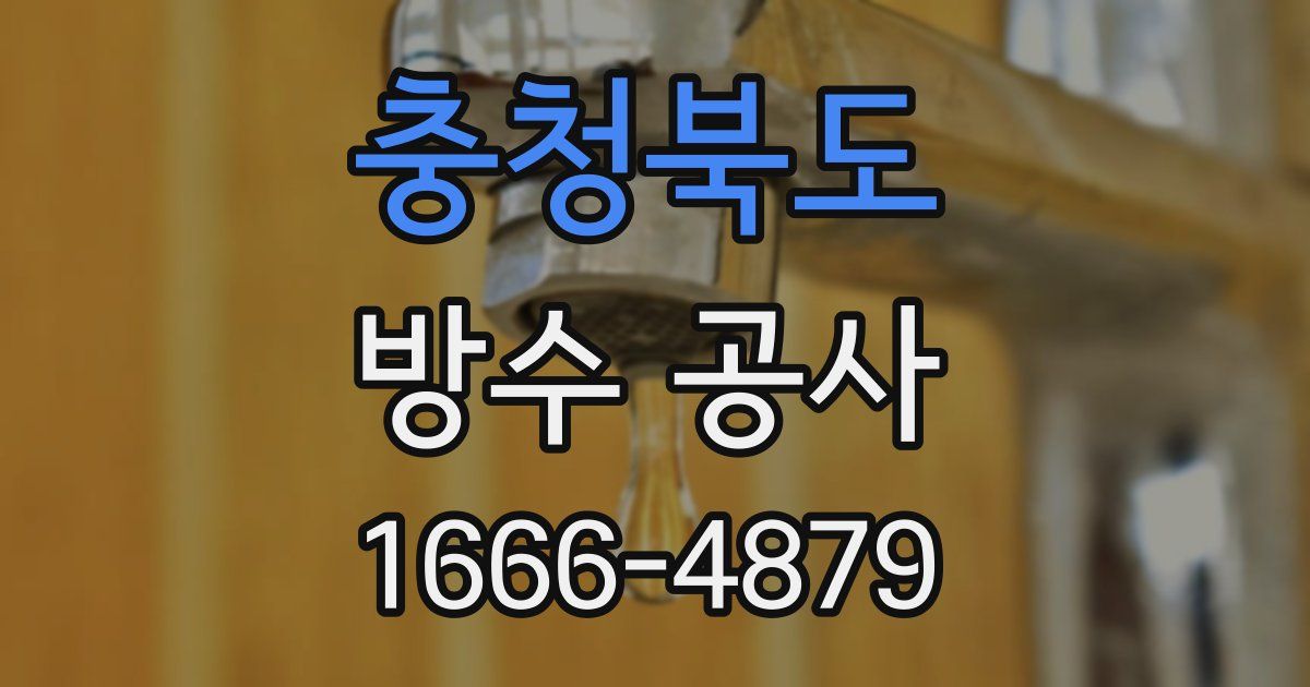 충청북도 방수 공사