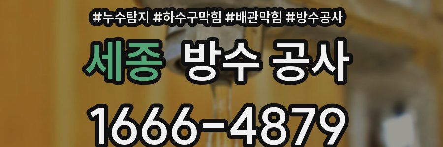 세종 방수 공사
