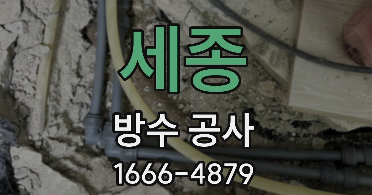 세종 방수 공사