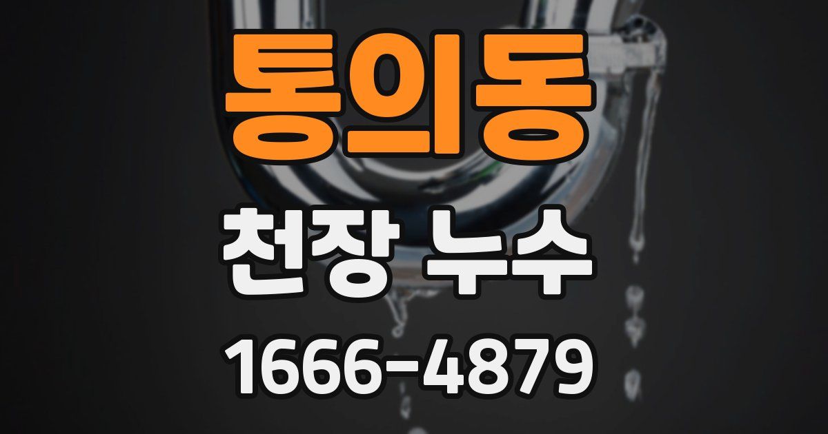 통의동 천장 누수