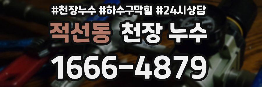 적선동 천장 누수