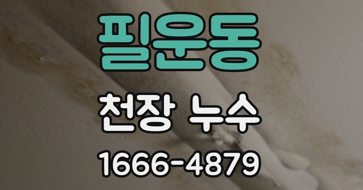 필운동 천장 누수