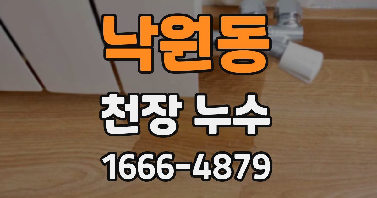 낙원동 천장 누수