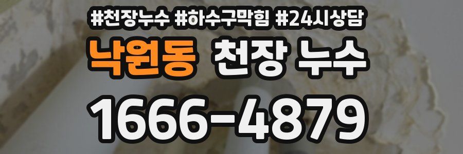 낙원동 천장 누수