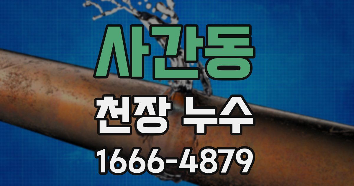 사간동 천장 누수