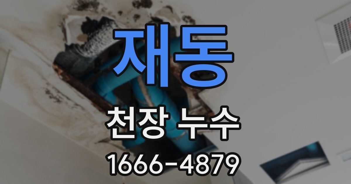 재동 천장 누수
