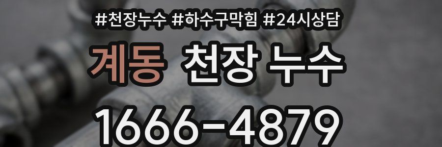 계동 천장 누수