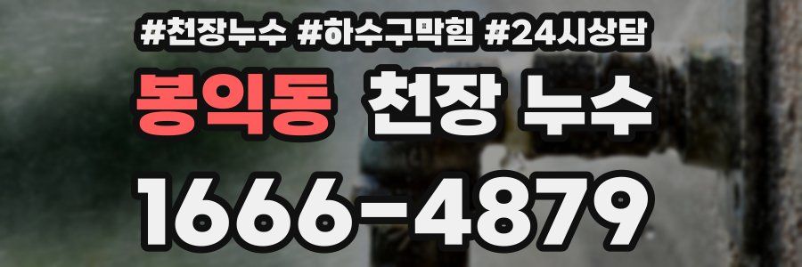 봉익동 천장 누수