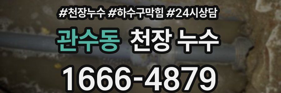 관수동 천장 누수