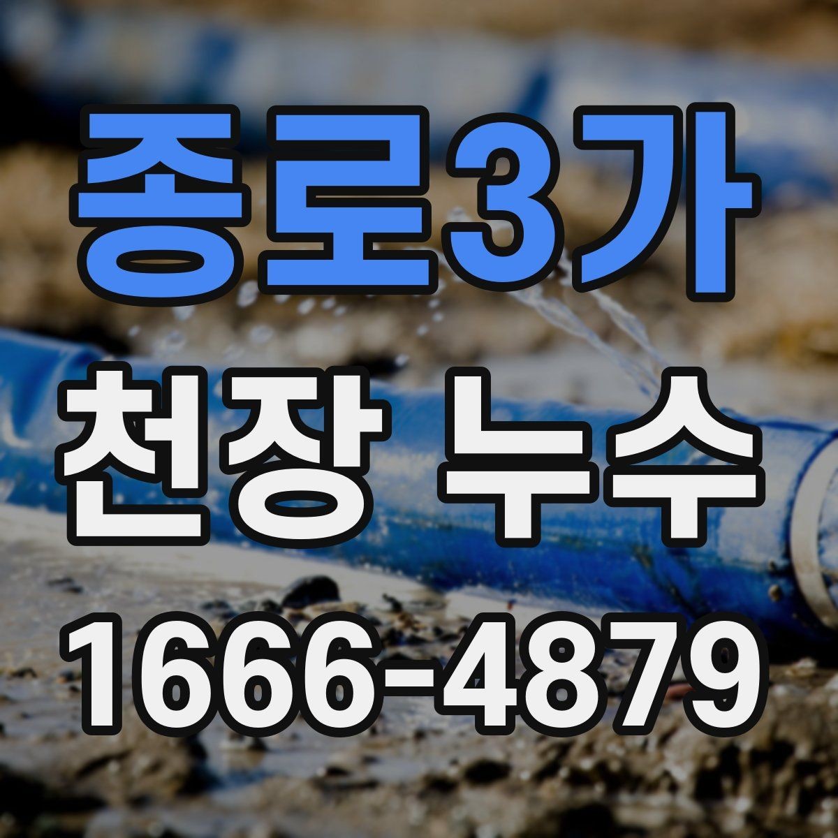종로3가 천장 누수 바닥까지 피해가 번질 때