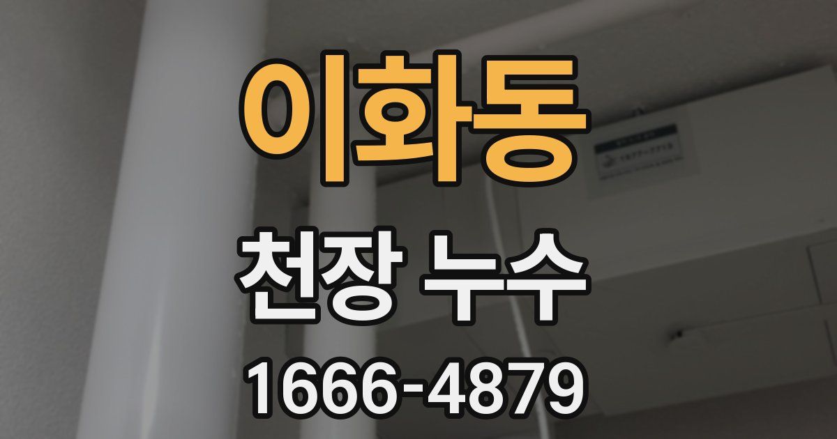 이화동 천장 누수