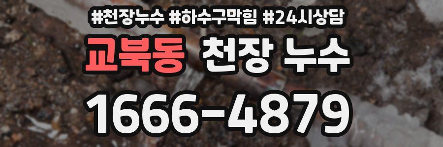 교북동 천장 누수