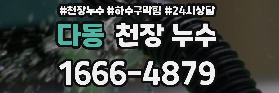 다동 천장 누수