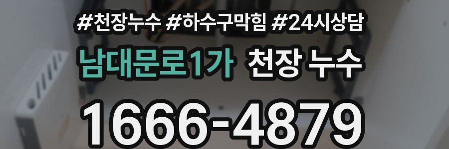 남대문로1가 천장 누수