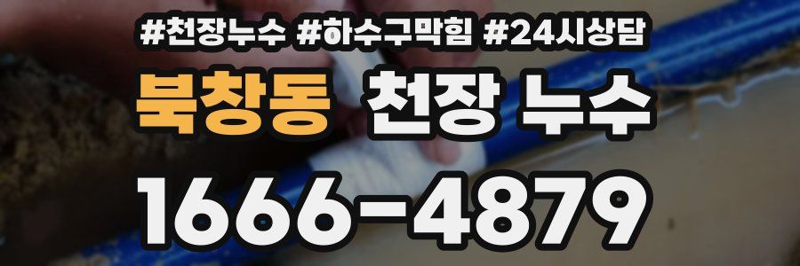 북창동 천장 누수