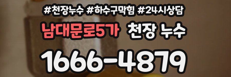 남대문로5가 천장 누수