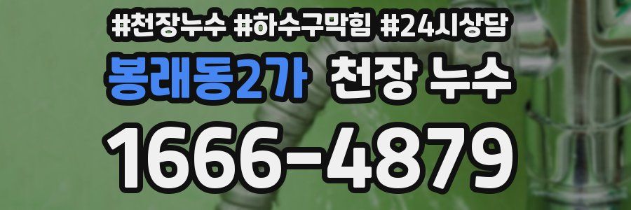 봉래동2가 천장 누수