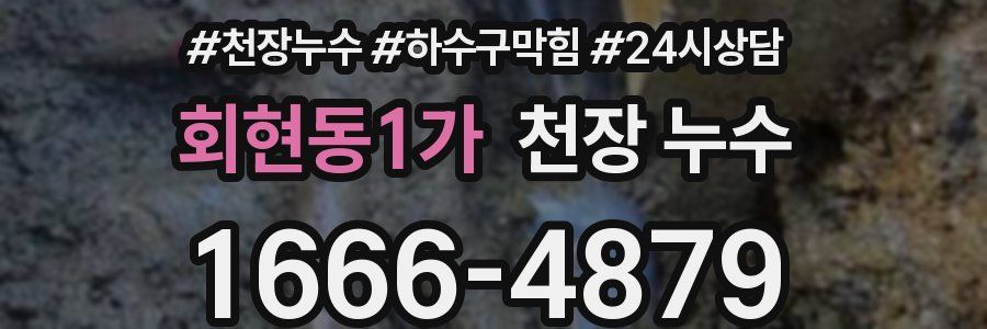 회현동1가 천장 누수