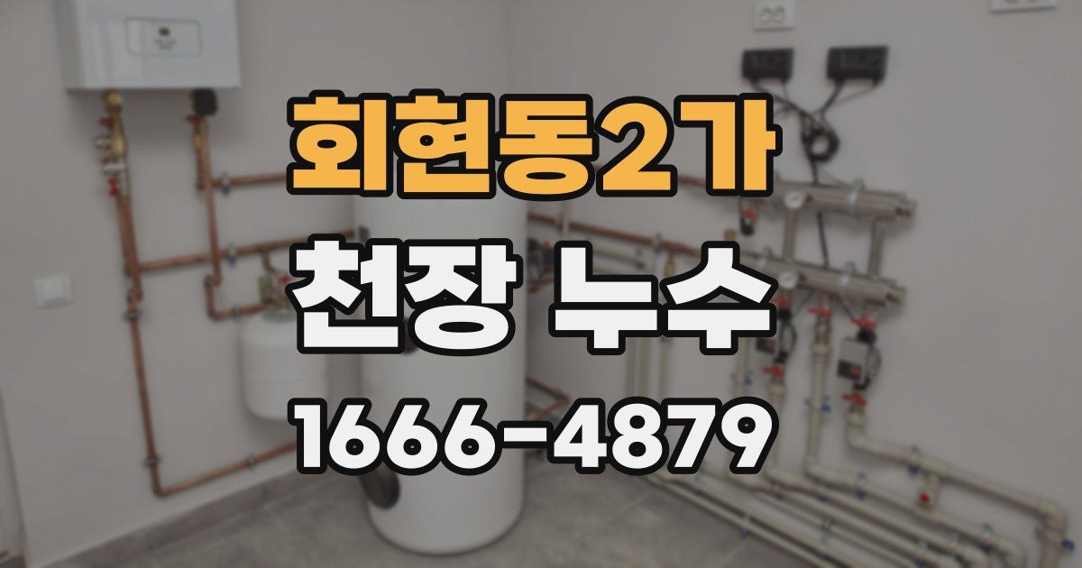 회현동2가 천장 누수