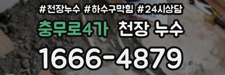 충무로4가 천장 누수