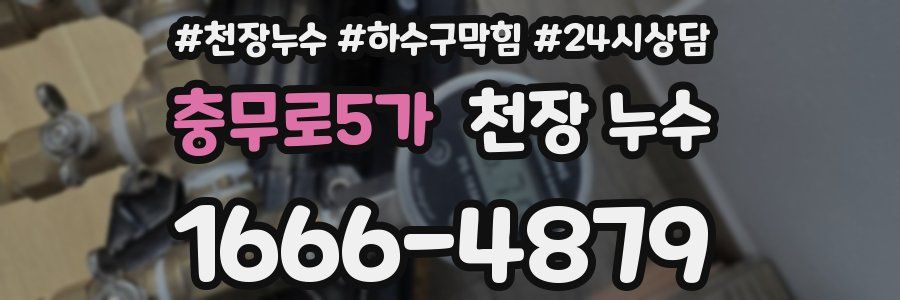 충무로5가 천장 누수