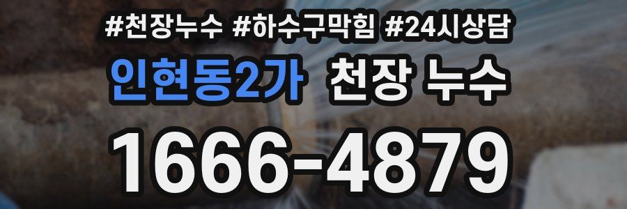 인현동2가 천장 누수