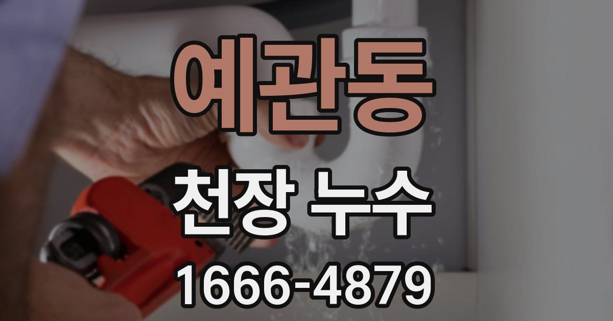 예관동 천장 누수