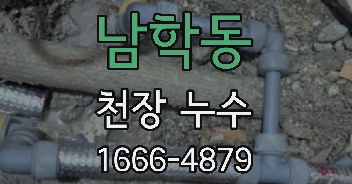 남학동 천장 누수