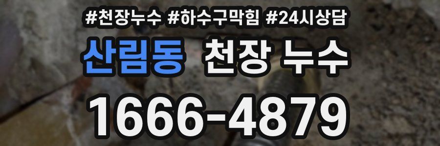 산림동 천장 누수