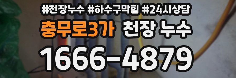 충무로3가 천장 누수