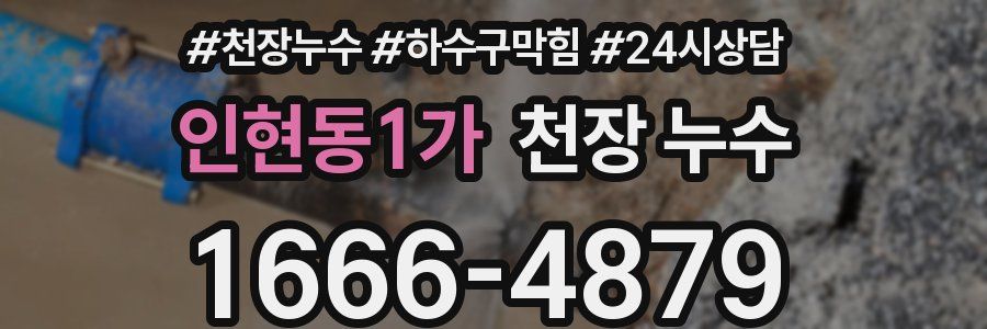 인현동1가 천장 누수