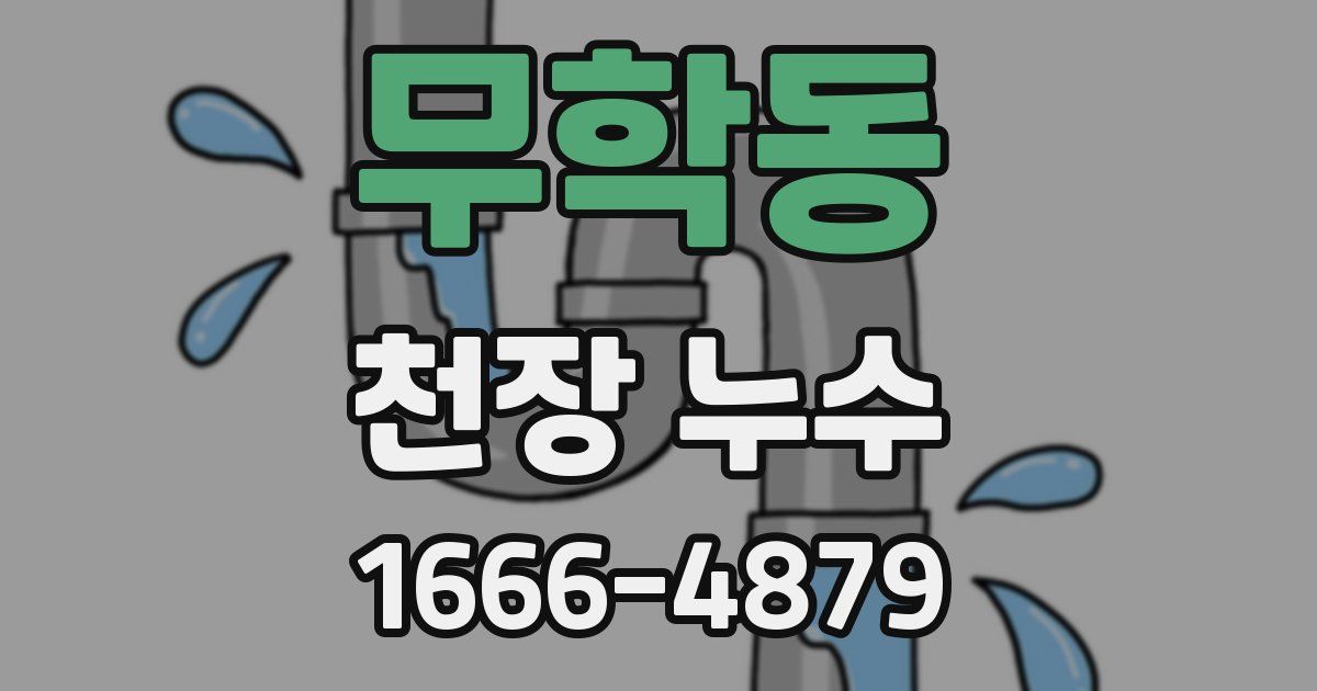 무학동 천장 누수