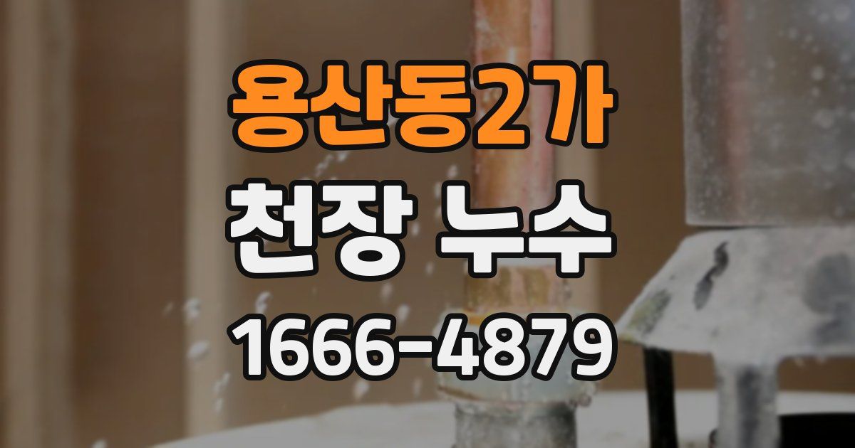 용산동2가 천장 누수