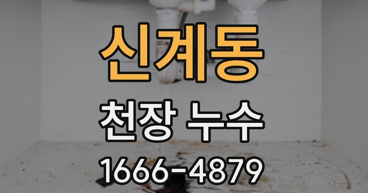 신계동 천장 누수