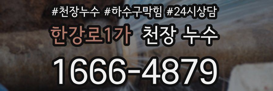 한강로1가 천장 누수
