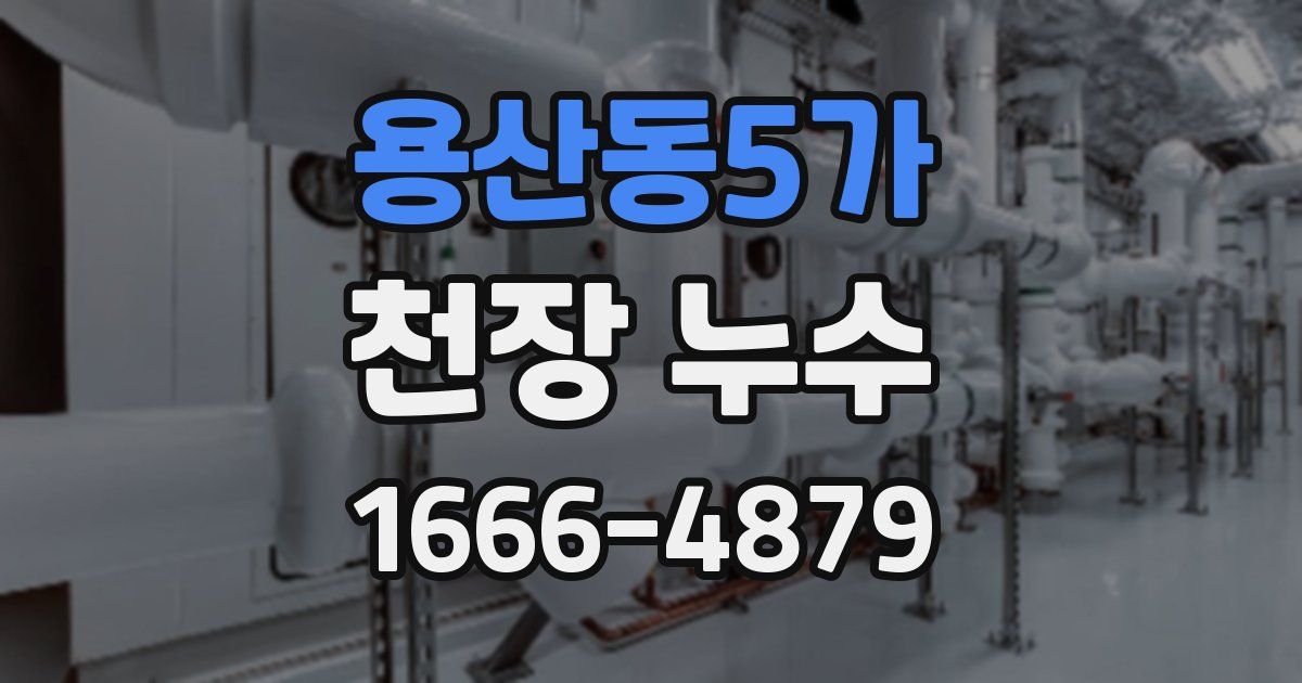 용산동5가 천장 누수