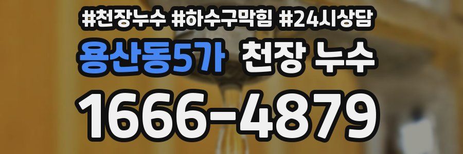 용산동5가 천장 누수