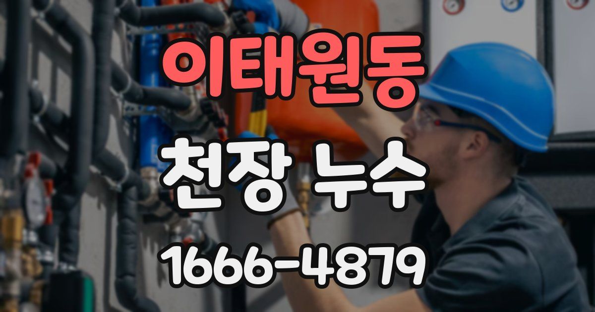 이태원동 천장 누수