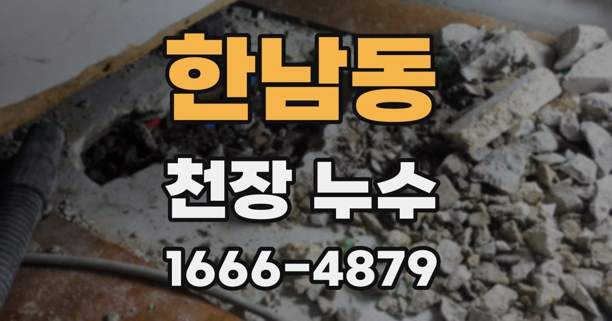 한남동 천장 누수