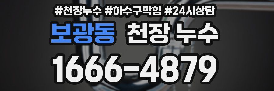 보광동 천장 누수